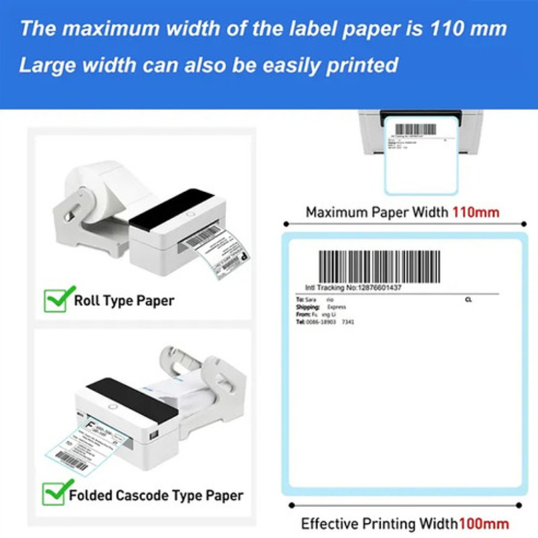 Impresora Termica Ml Usb Bluetooth Portatil Modelo Superior 5