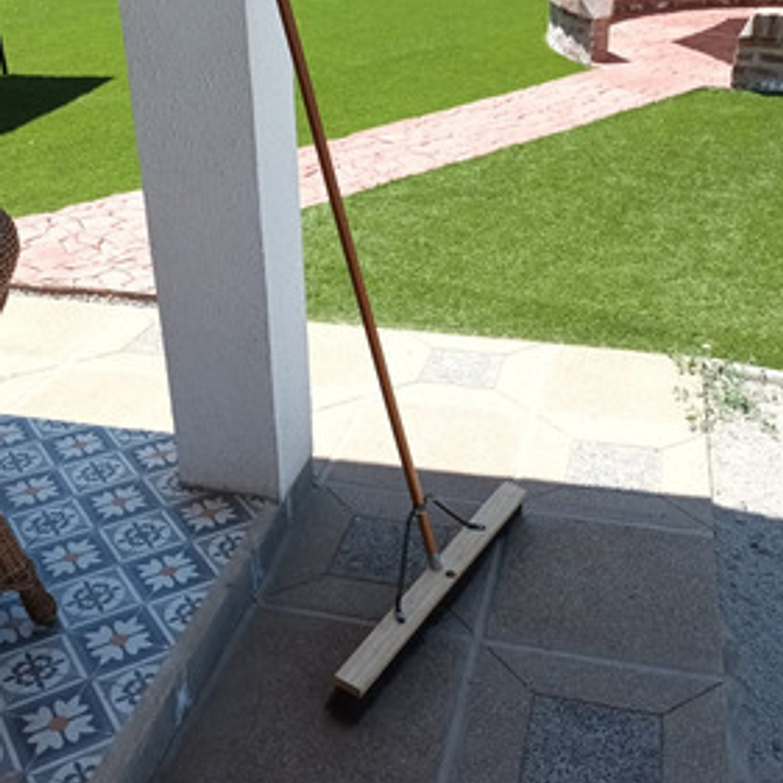 Escobillón Municipal Xxxl 80 Cms Soportes De Metal Calidad 4