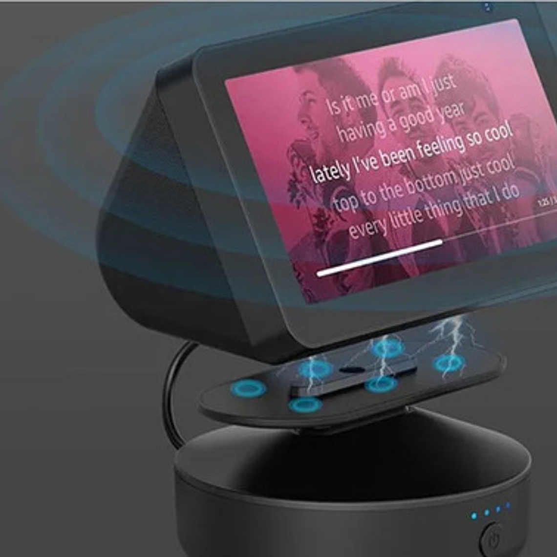 Base Inalámbrica Recargable Compatible Alexa Echo Show 5 6