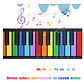 Teclado Roll Colores Recargable Piano Musical Flexible - Miniatura 4