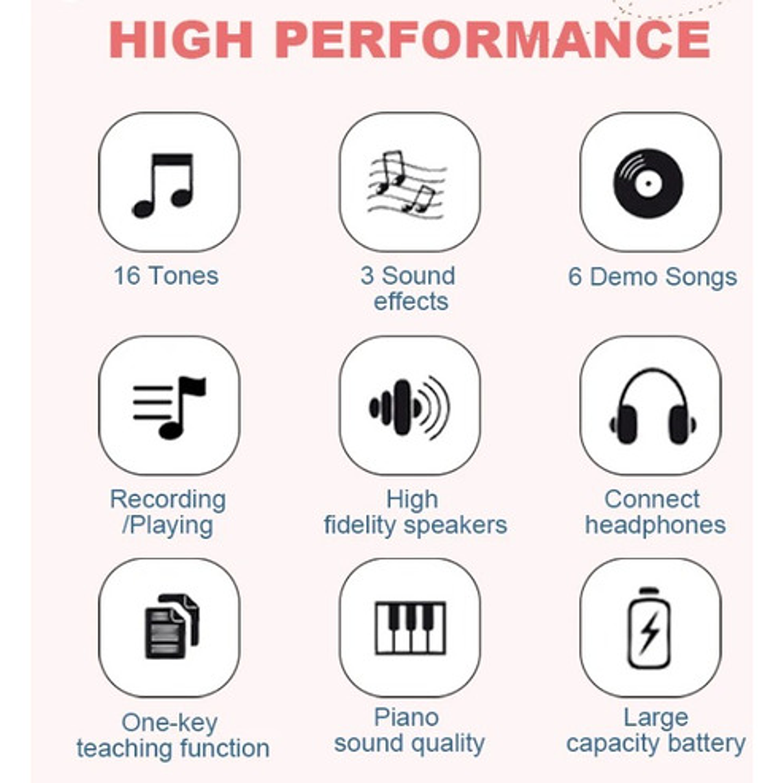 Teclado Roll Colores Recargable Piano Musical Flexible 7