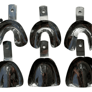  Set Xl Cubetas Metálicas Desdentado Total Tipo Rom Lock 