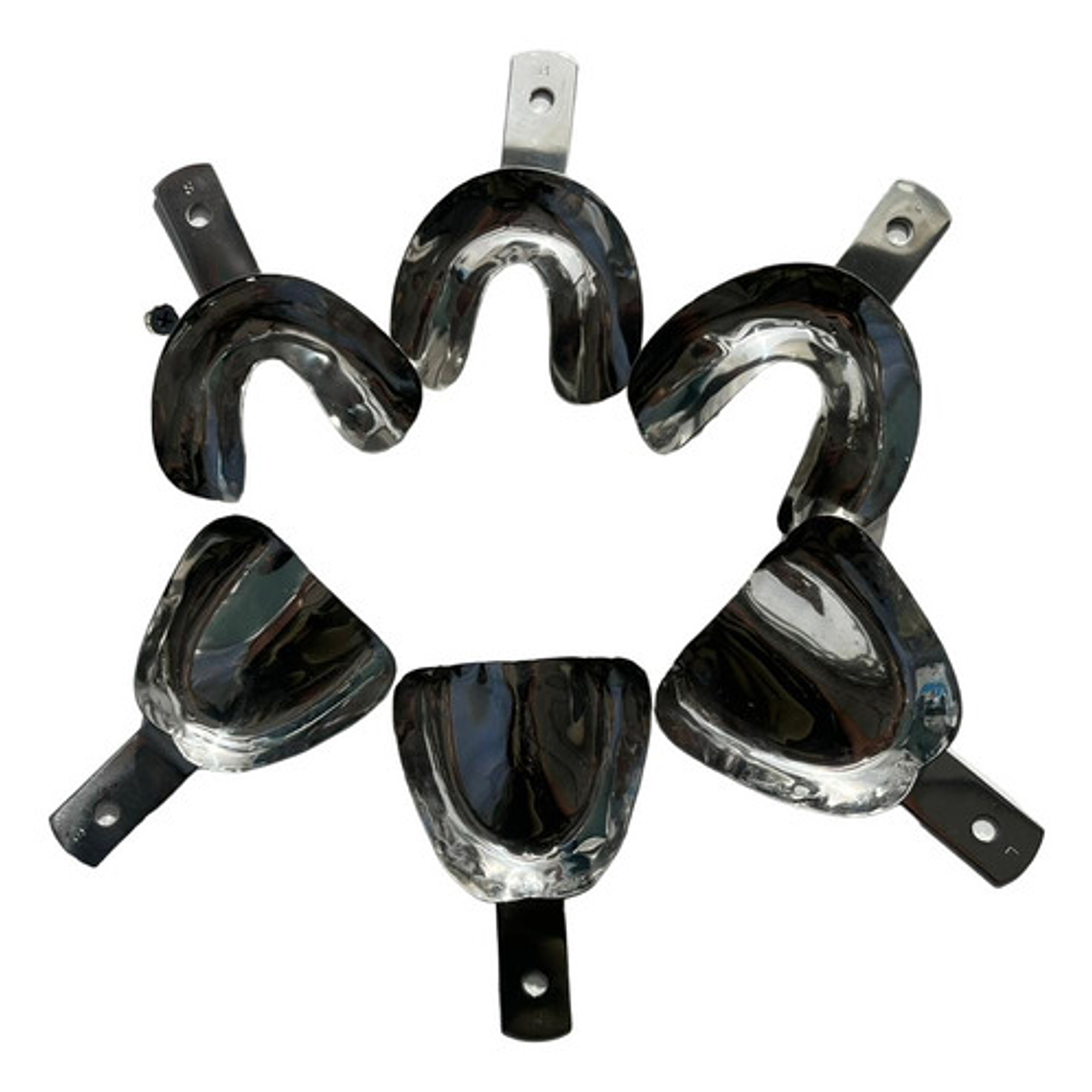  Set Xl Cubetas Metálicas Desdentado Total Tipo Rom Lock  2