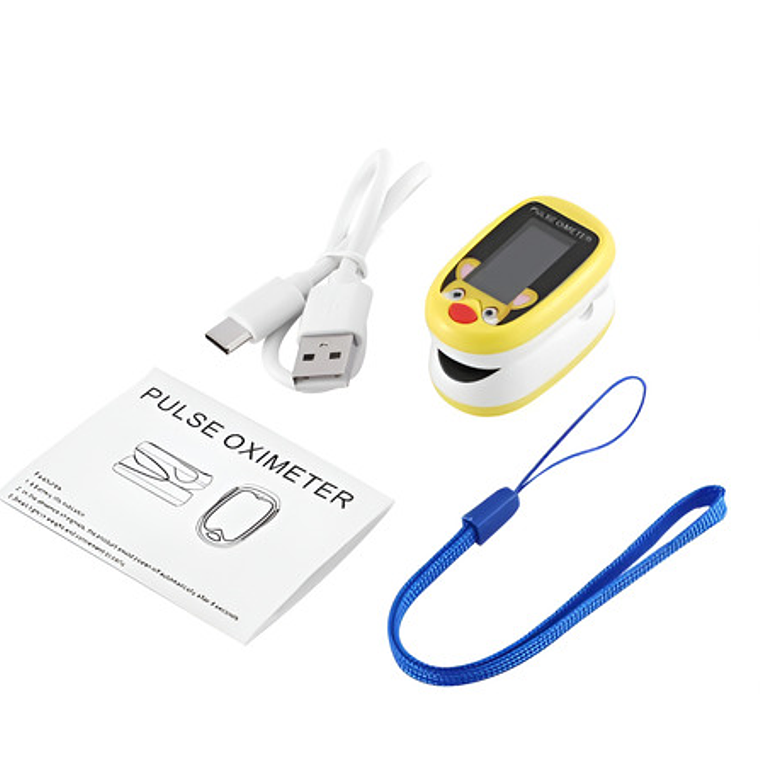 Oximetro De Pulso Usb Pediátrico Saturómetro Recargable Full 1