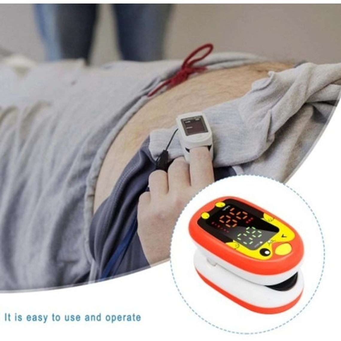 Oximetro De Pulso Usb Pediátrico Saturómetro Recargable Full 5