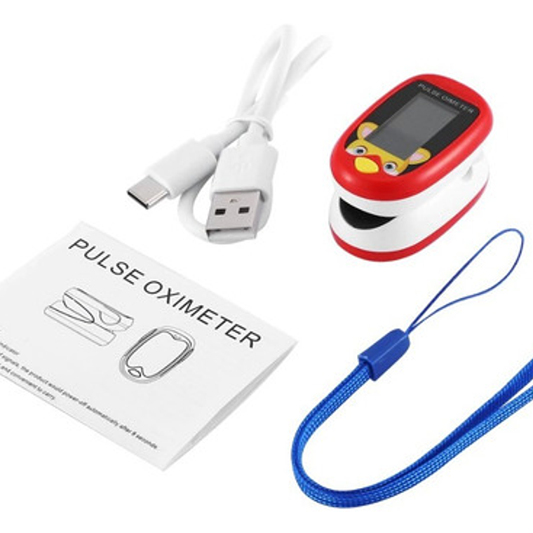 Oximetro De Pulso Usb Pediátrico Saturómetro Recargable Full 14