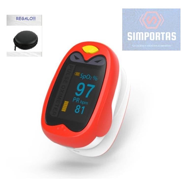 Oximetro De Pulso Usb Pediátrico Saturómetro Recargable Full 15