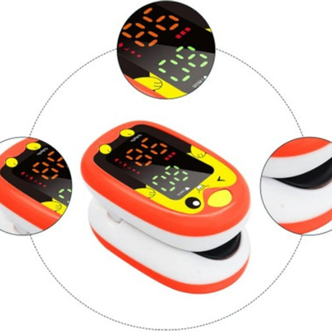 Oximetro De Pulso Usb Pediátrico Saturómetro Recargable Full 20