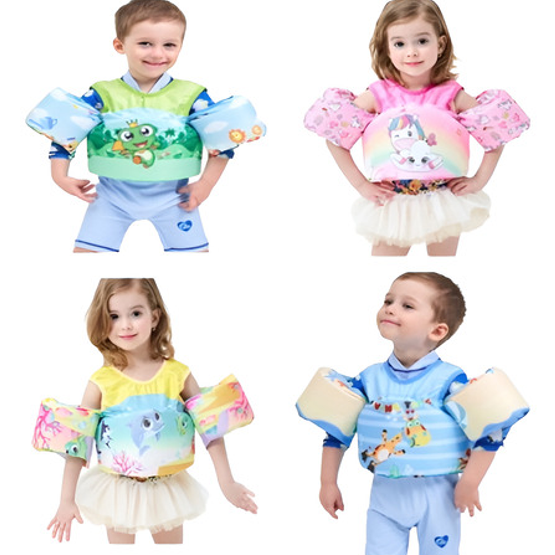 Chaleco Flotador Niños 4 A 8 Años Piscina Playa Calidad 11
