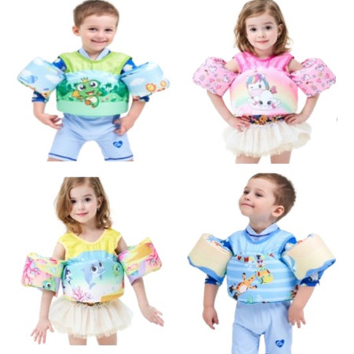 Chaleco Flotador Niños 4 A 8 Años Piscina Playa Calidad 12