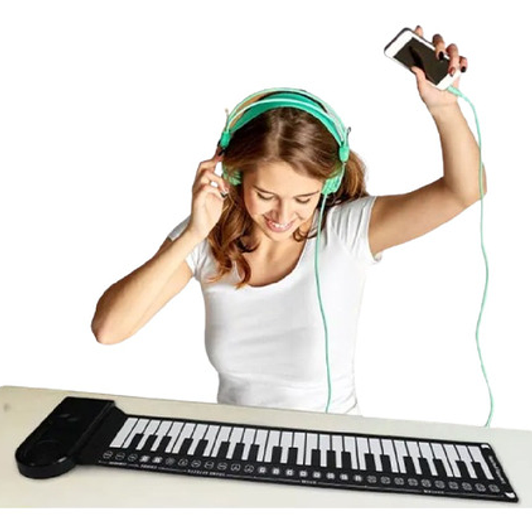 Teclado Piano Musical Para Niños 49 Teclas Flexible Plegable 1