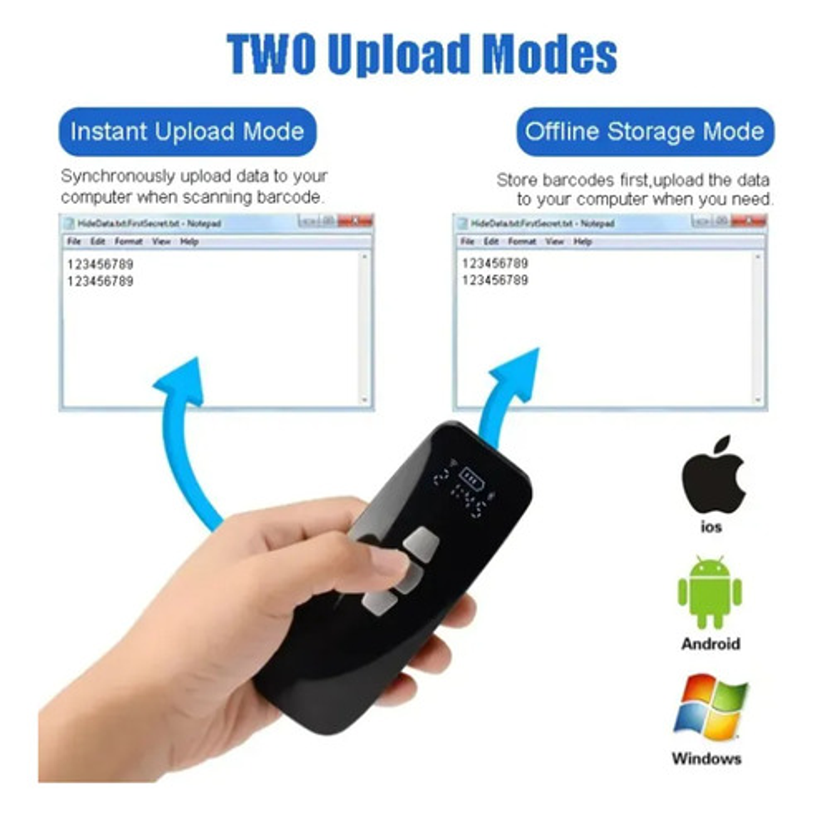 Lector Código Barras Portátil 1d, 2d Y Qr El Mejor Del Sitio 5