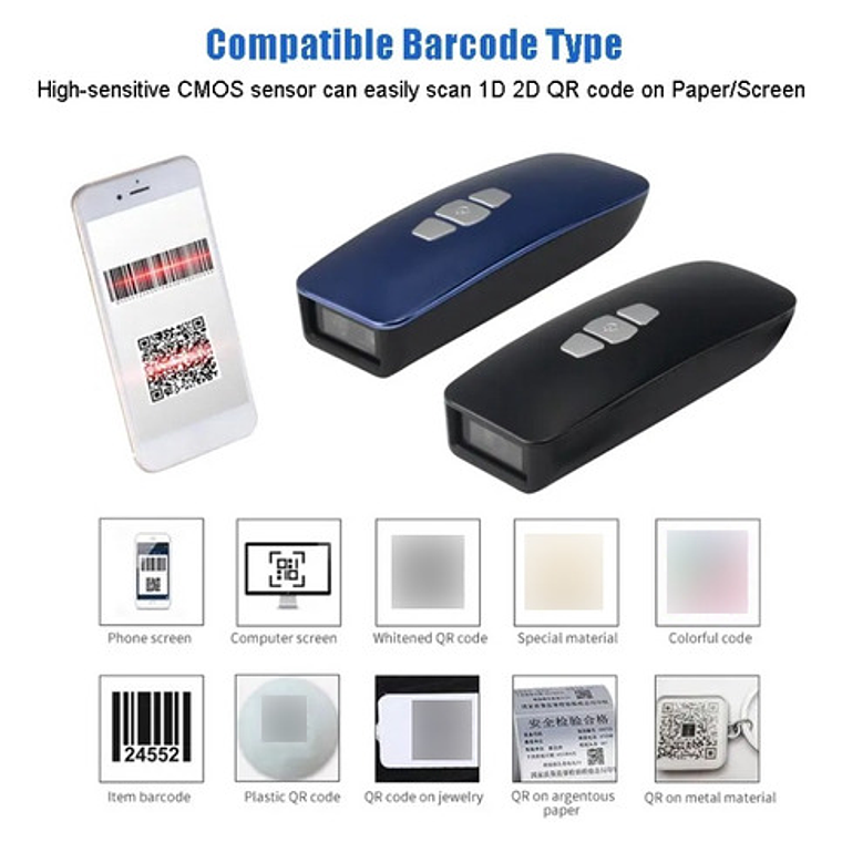 Lector Código Barras Portátil 1d, 2d Y Qr El Mejor Del Sitio 10