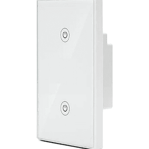 Interruptor De Pared Wifi Touch 2 Canales Alexa Google