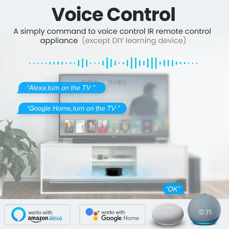 Control Remoto Universal Wifi Alexa Google Transformad Señal 8