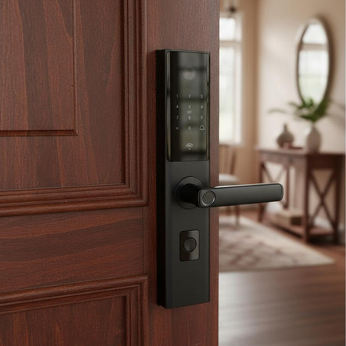  Cerradura Digital Inteligente Wifi, Huella, Alta Seguridad  3
