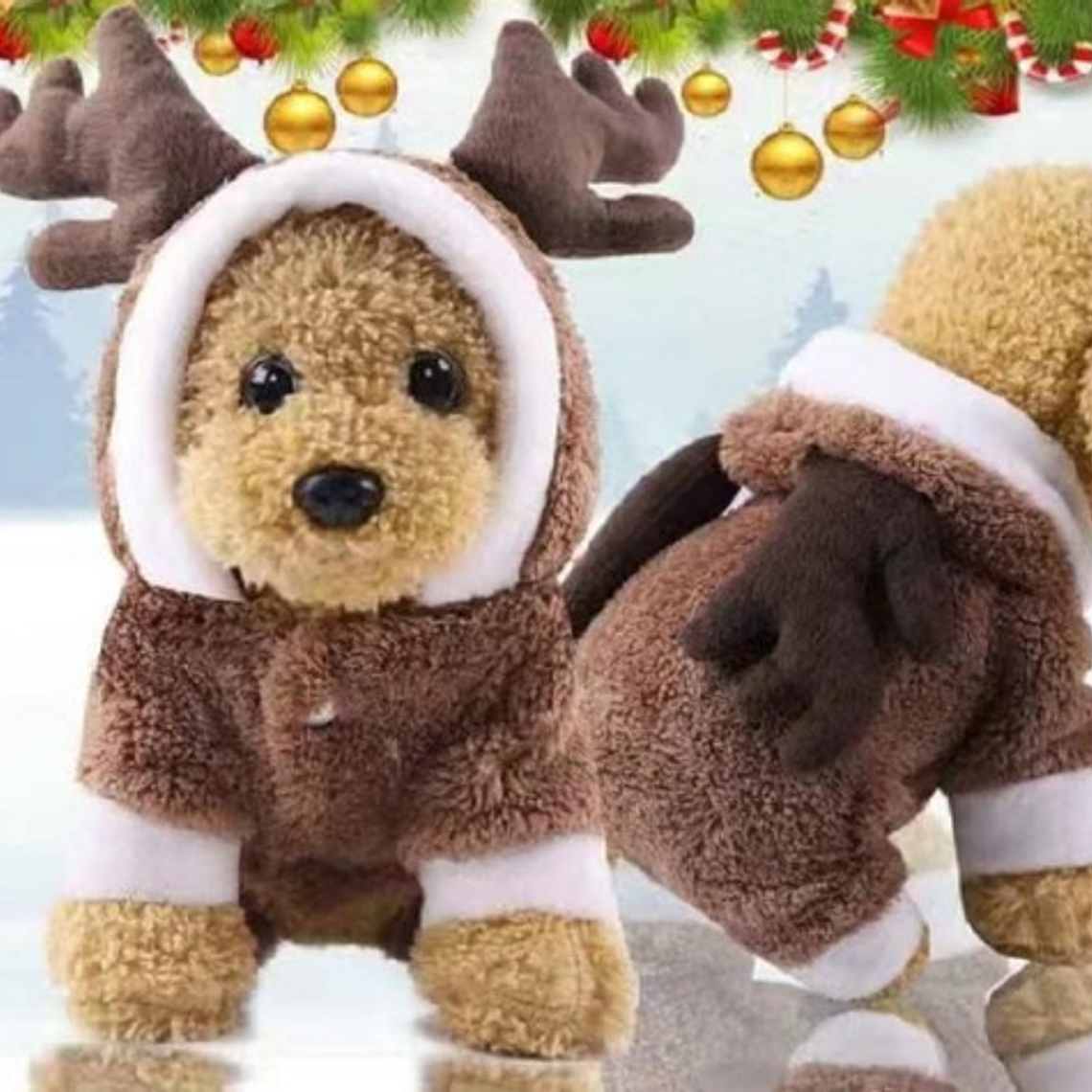 Disfraz Perros Gatos Traje Reno Café Calidad Tamaños 6