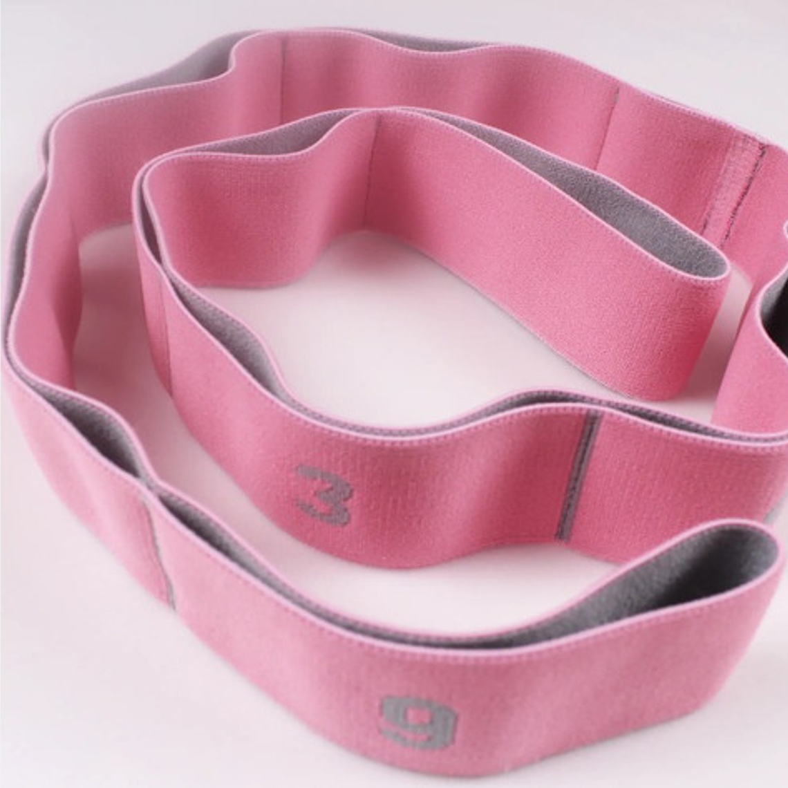 Banda Elástica Resistencia 9 Niveles Pilates Yoga 4cm Ancho 2