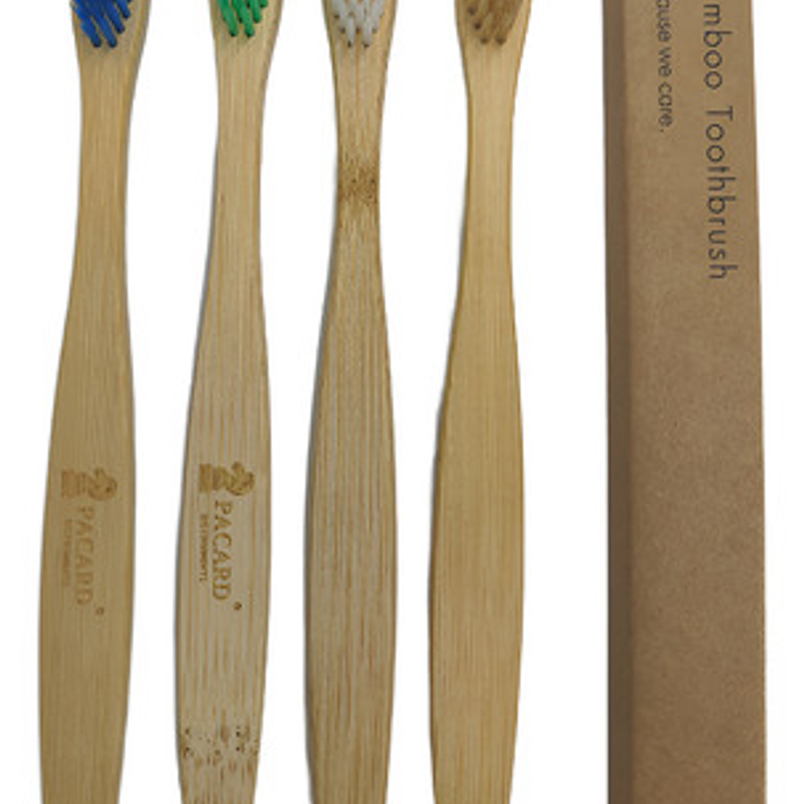Pack Cepillos De Dientes De Bambú Ecológico 10u Calidad Stgo 9