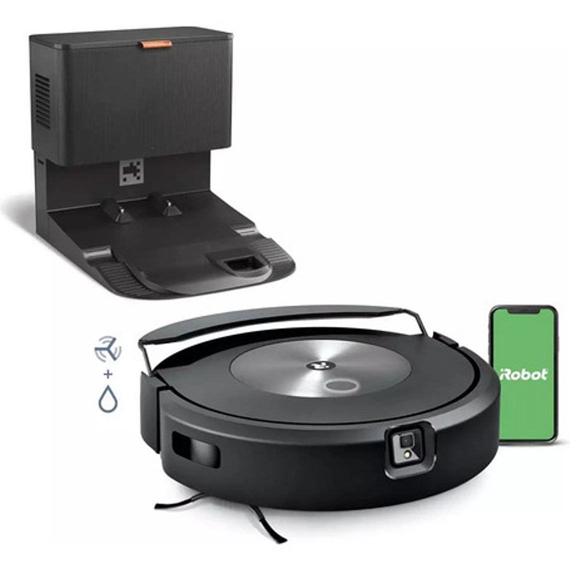 Combo Aspiradora Y Trapeadora 2 En 1 Irobot Roomba J7+ Color Negro 1