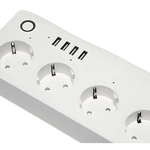 Alargador 4 Tomas Con Wifi / App Tuya / Alexa / Google Home