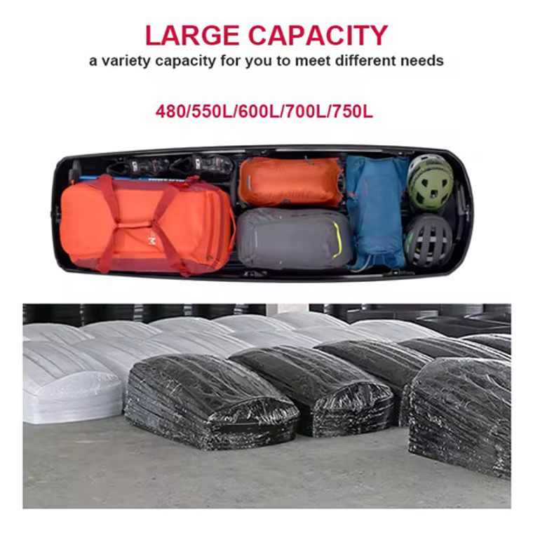 Porta Equipaje Techo Xxl 750 L Aerodinamico Doble Apertura 19