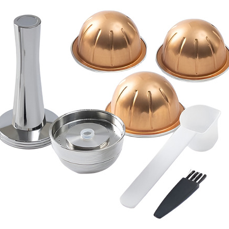 Set Xl Cápsula Vertuo Pop Next Acero Reutilizable 3 Medidas 1