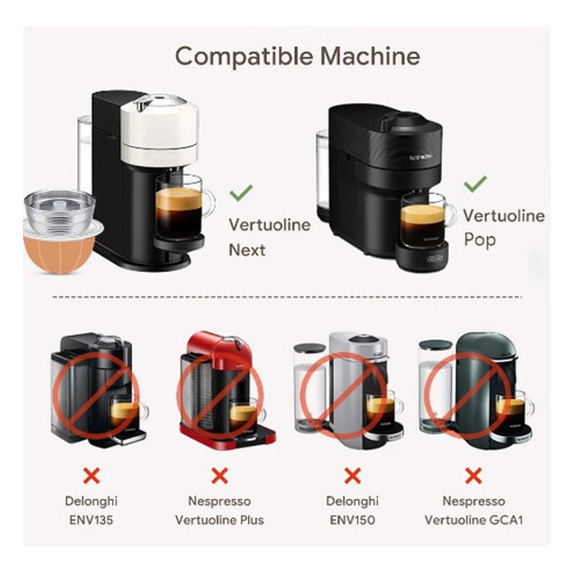 Set Xl Cápsula Vertuo Pop Next Acero Reutilizable 3 Medidas 7