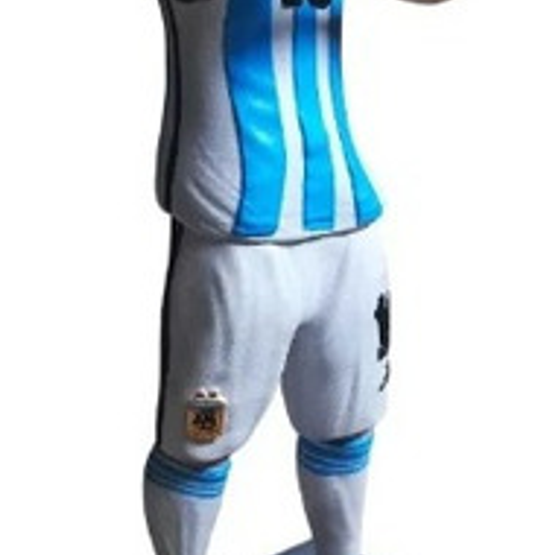 Figura Lio Messi Impreso 3d Besando Copa Made Argentina 25cm 5