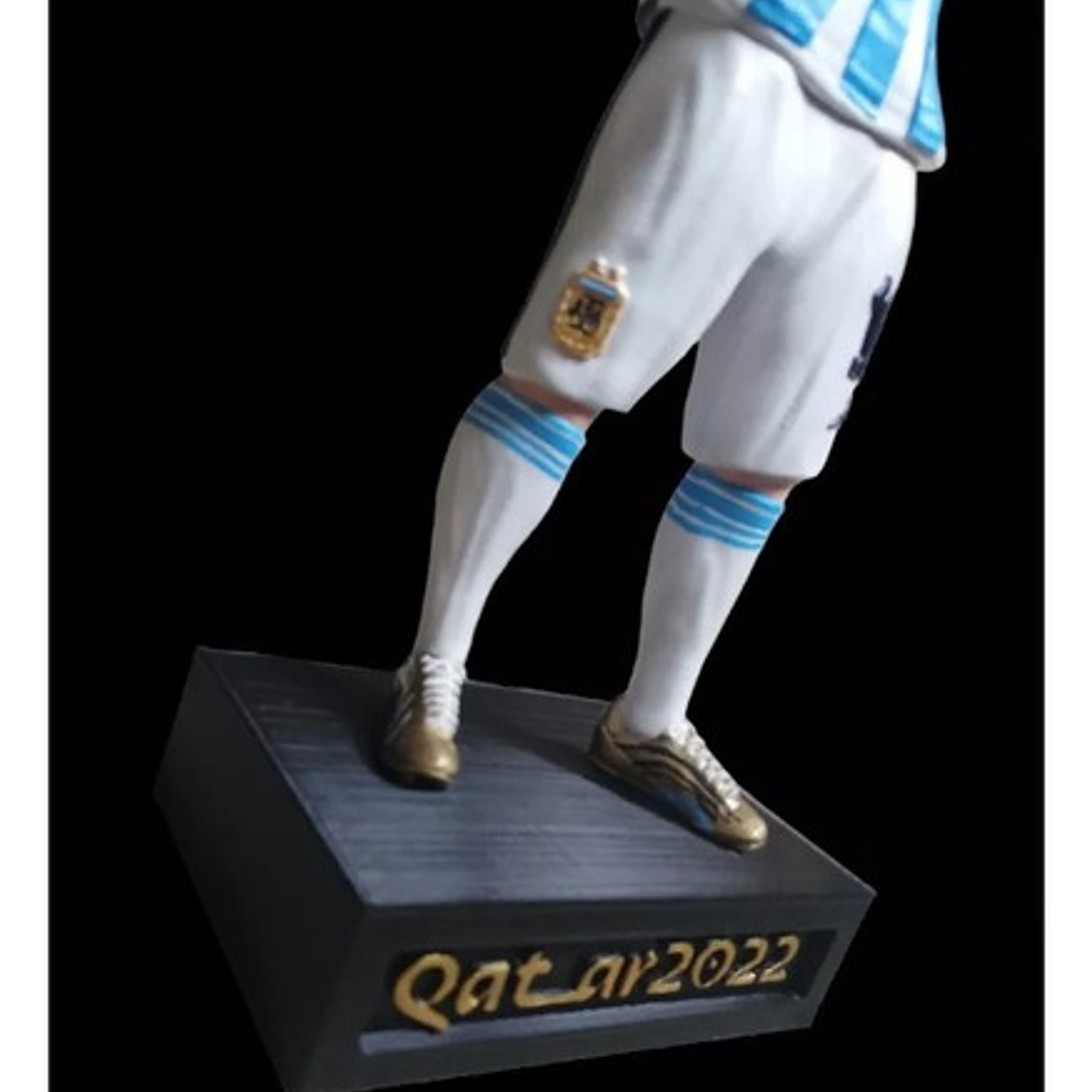 Figura Lio Messi Impreso 3d Besando Copa Made Argentina 25cm 7