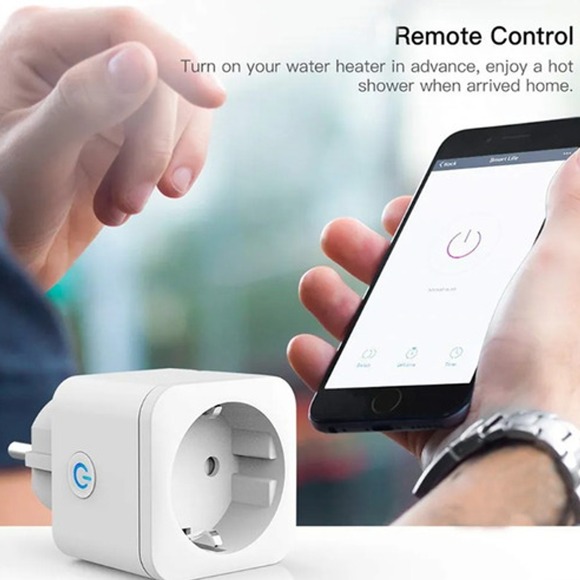 Enchufe Wifi Compatible Alexa Y Google Tuya 4