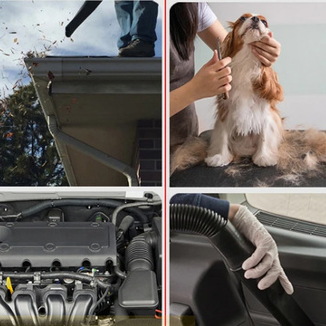 Soplador Multiuso Premium Recargable 2 Baterías Y Maletín 9