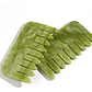Peineta De Piedra Jade Verde Masaje Capilar - Miniatura 5
