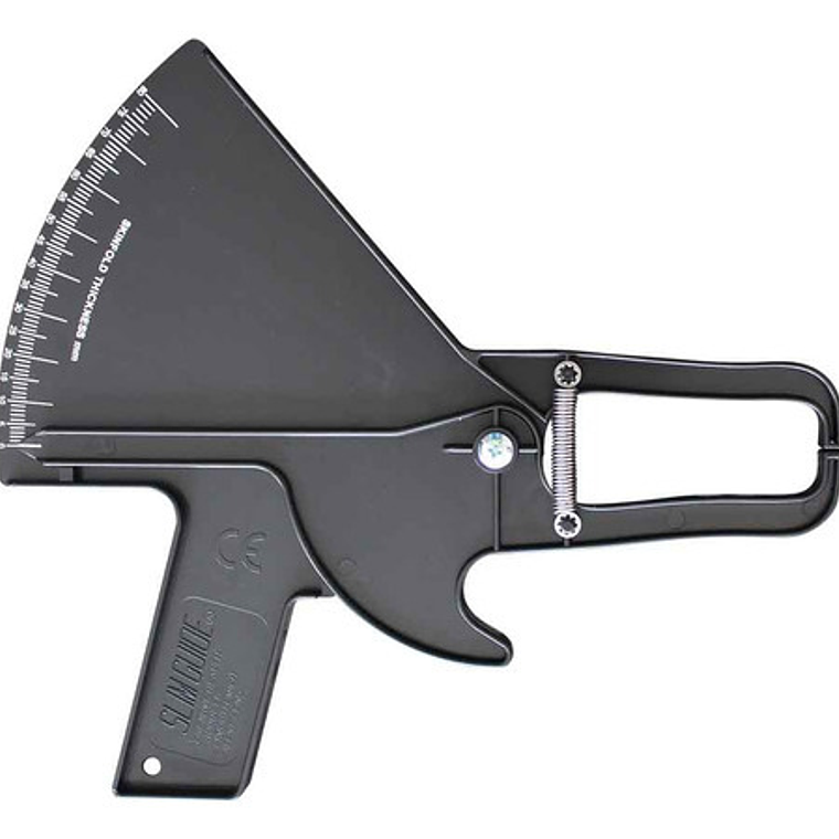 Plicómetro Caliper Slim Guide Plástico Abs Colores Variados Color Blanco 8