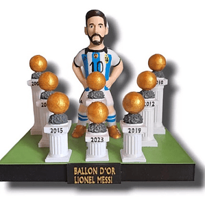 Figura Lio Messi Impreso 3d 8balones Original Made Argentina