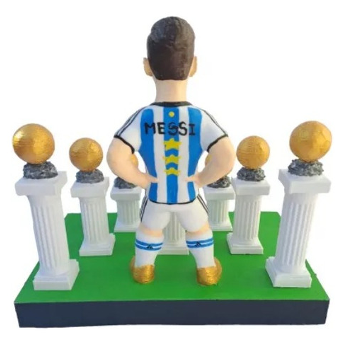Figura Lio Messi Impreso 3d 8balones Original Made Argentina 3