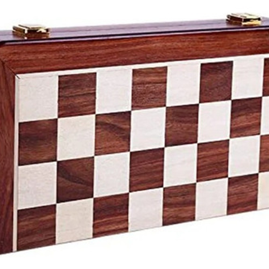 Tablero Ajedrez Deluxe Piezas Metálicas Cobre Y Bronce 40x40 5