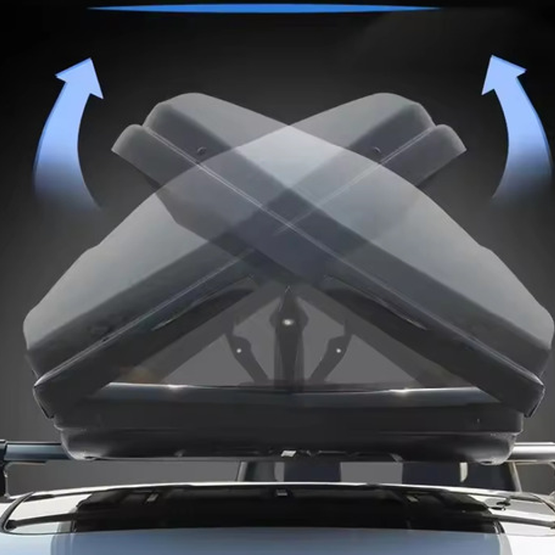 Porta Equipaje Techo Xl 600 L Aerodinamico Doble Apertura 3