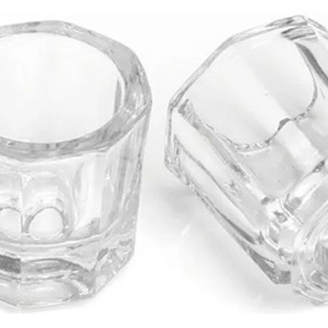 Pack De 2 Mini Vasos O Dappen De Cristal Dental / Manicure 4