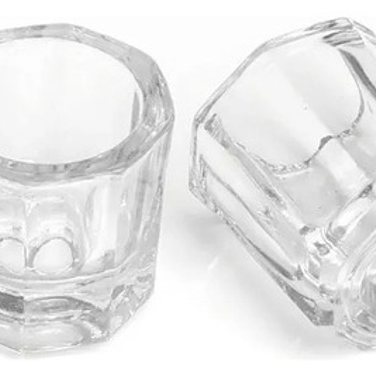 Pack De 2 Mini Vasos O Dappen De Cristal Dental / Manicure 4