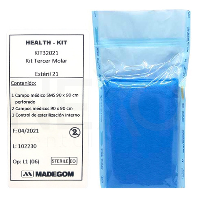 Kit Quirúrgico Tercer Molar Dental 3 Campos 90x90 Control 1