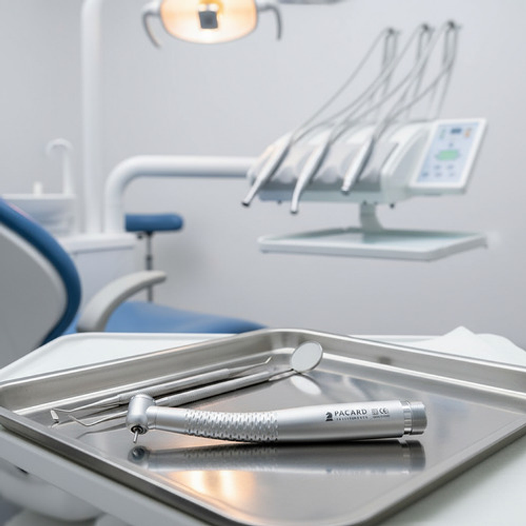 Turbina Dental Push Única 5 Led En Cabezal Premium Pacard 2