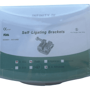 Brackets Autoligantes Metálicos Infinity Originales Premium