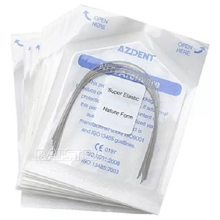 Arco Ortodoncia Niti Superelastic Redondo 10u/sobre Santiago 11