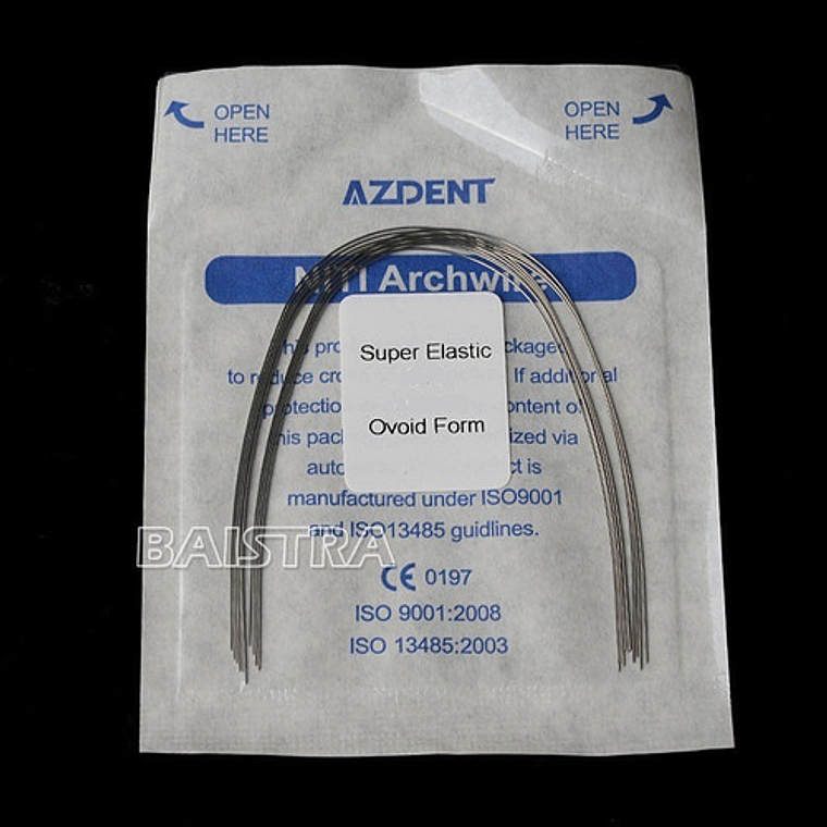 Arco Ortodoncia Niti Superelastic Redondo 10u/sobre Santiago 20