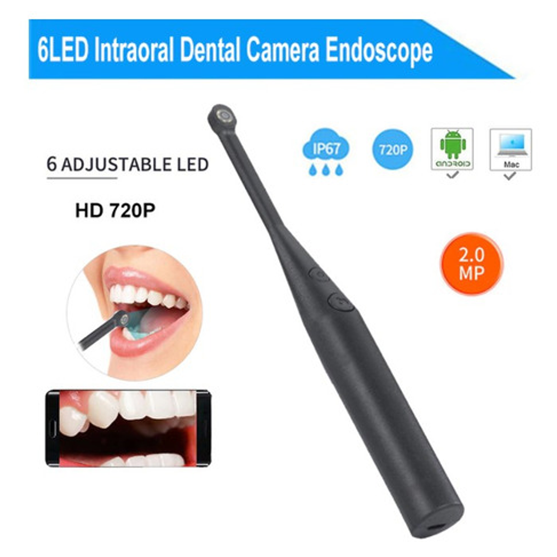 Cámara Intraoral Usb Led Celular Wifi Inalámbrica Calidad 8