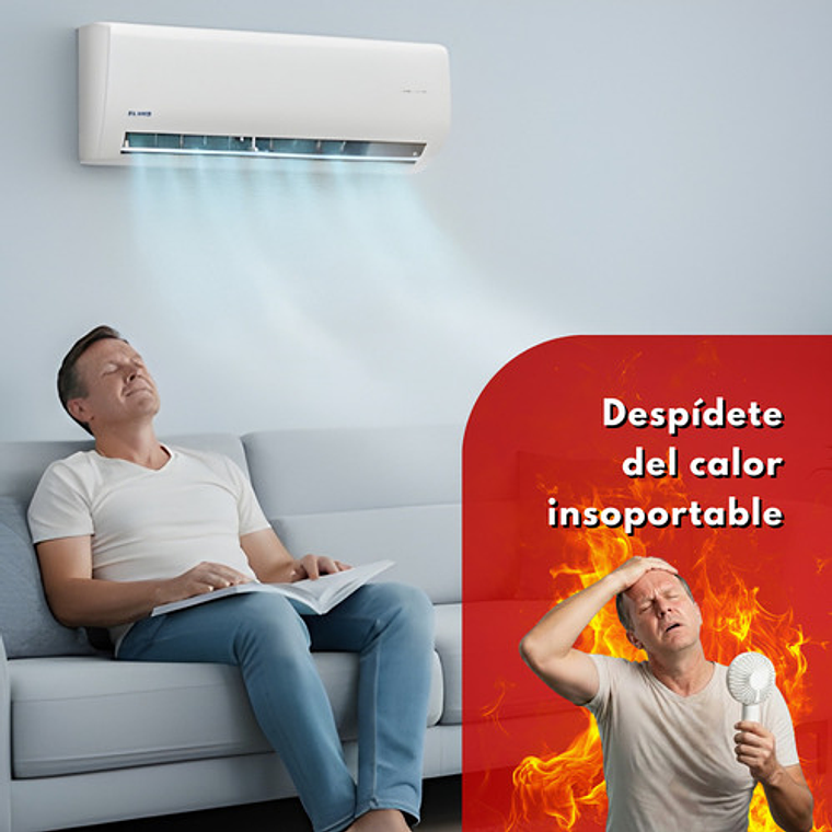 Aire Acondicionado Split Inverter Clark 12000 Btu Frío Calor Blanco 5