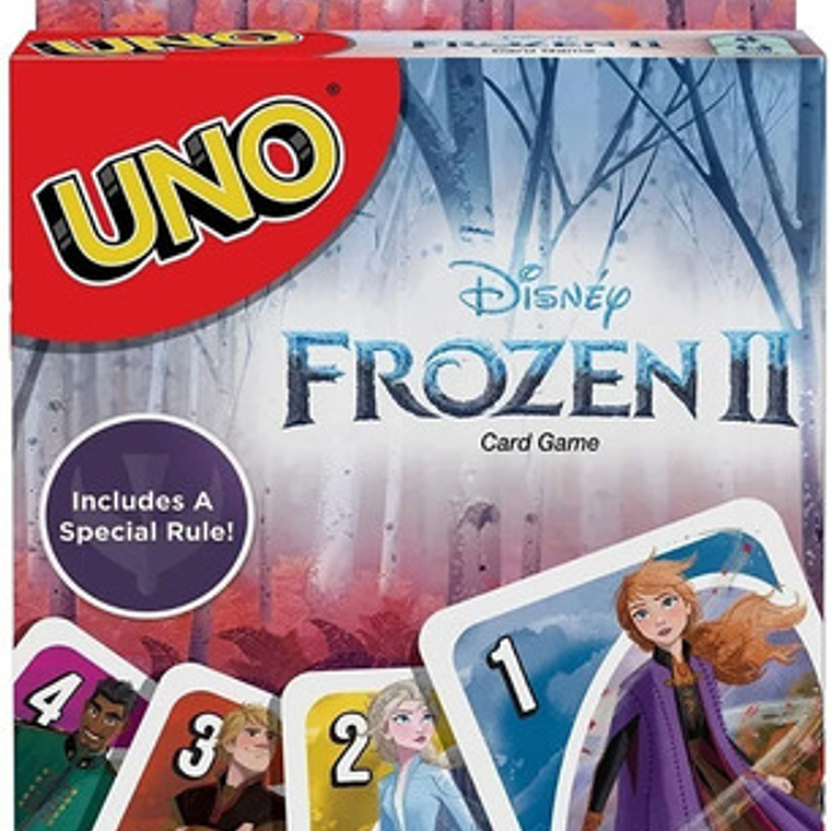 Juego De Carta Uno Diversión De Frozen Calidad 1