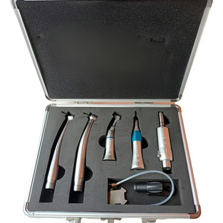 Kit Micromotor Completo + 2 Turbinas Led Calidad Maletín 11