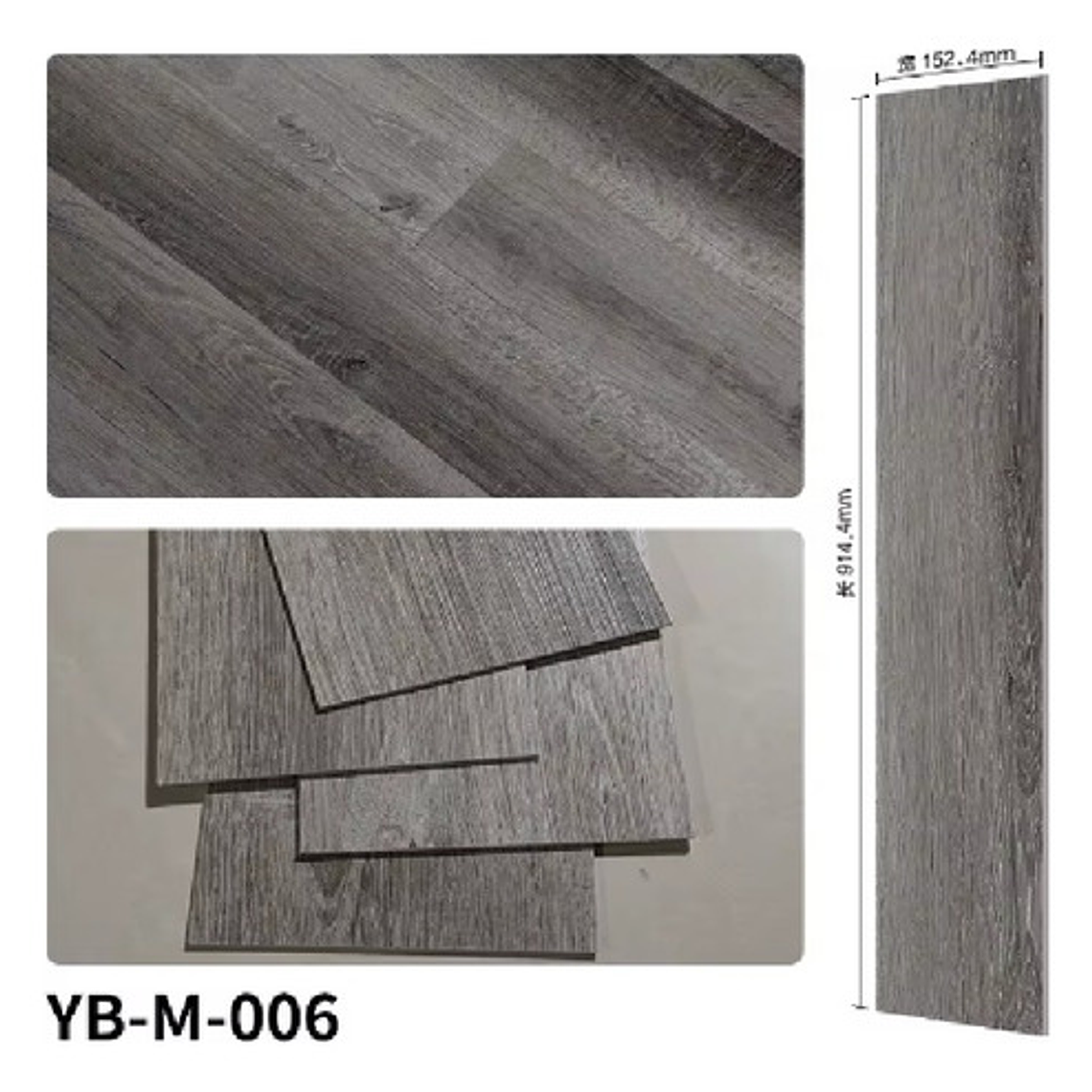 Pack 50 Láminas Autoadhesivas Piso Pvc Vinilico Tabla Ivainc 3